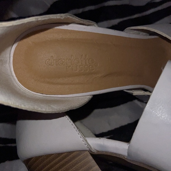 Summer Spring White Charlotte Russe heels - Picture 8 of 9